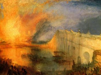 Joseph Mallord William Turner : The Burning of the Houses of Parliament
